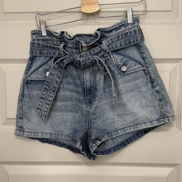 Veronica Beard Nori Paper-bag high waist shorts - Picture 4 of 11
